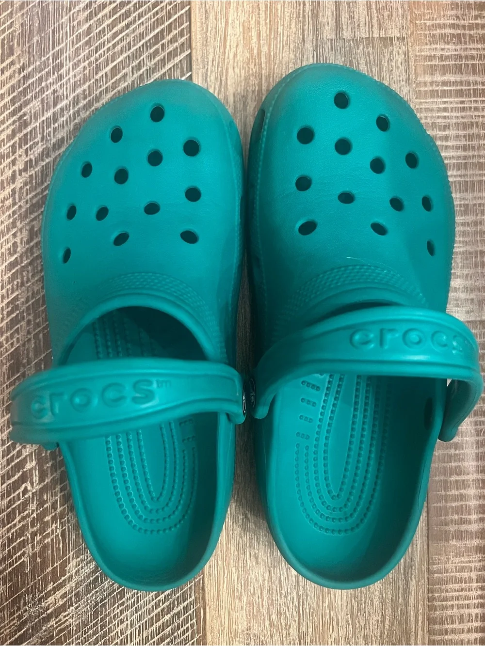 CROCS Teal Green Classic Clogs